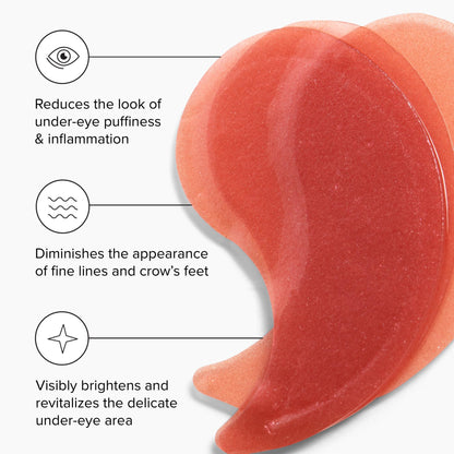 DRMTLGY Brightening Eye Masks (2 Pack / 120 Patches) - Biodegradable Hydrogel Eye Patches for Dark Circles, Puffiness & Wrinkles
