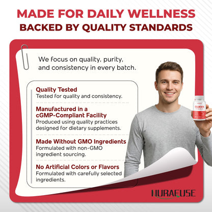 NURAFUSE Guava Extract & Bitter Melon Supplement - Metabolism & Digestive Support with Ginger, Cinnamon & Gymnema - 150 Capsules