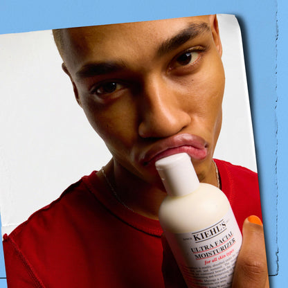 Kiehl's Ultra Facial Moisturizer, for Easy Daily Hydration, Infused with Squalane and Glycerin, Replenishes Moisture Barrier and Softens Skin, Suitable for All Skin Types, Fragrance-Free - 4.2 fl oz