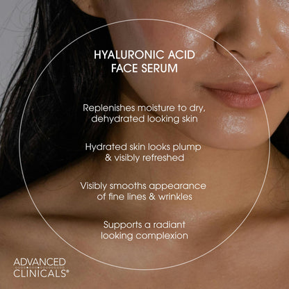 Advanced Clinicals Hyaluronic Acid Serum - Ultra-Hydrating Duo (52ml x 2)