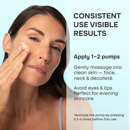 SimplyVital Collagen, Retinol & Hyaluronic Acid Serum - Anti-Aging Moisturizer for Face, Neck & Décolleté - Made in USA, Deep Moisturizing Skin Care Complex - Hydrating Facial Serum for Women, 1 fl.oz
