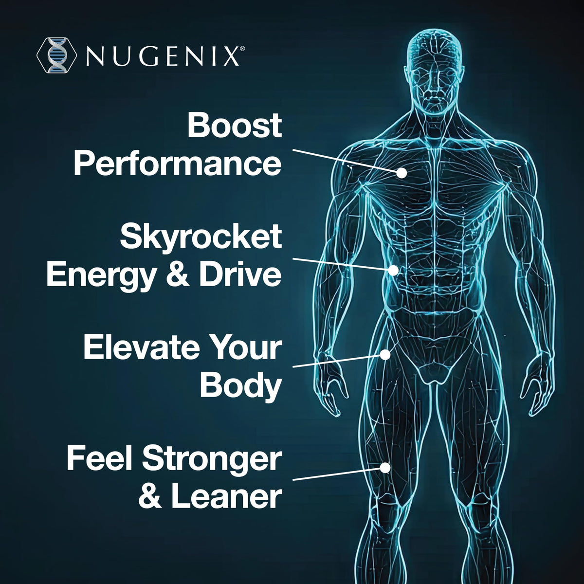 Testosterone Booster for Men - Free & Total Testosterone Support for Energy, Strength & Performance - Nugenix Total-T (180 Count)