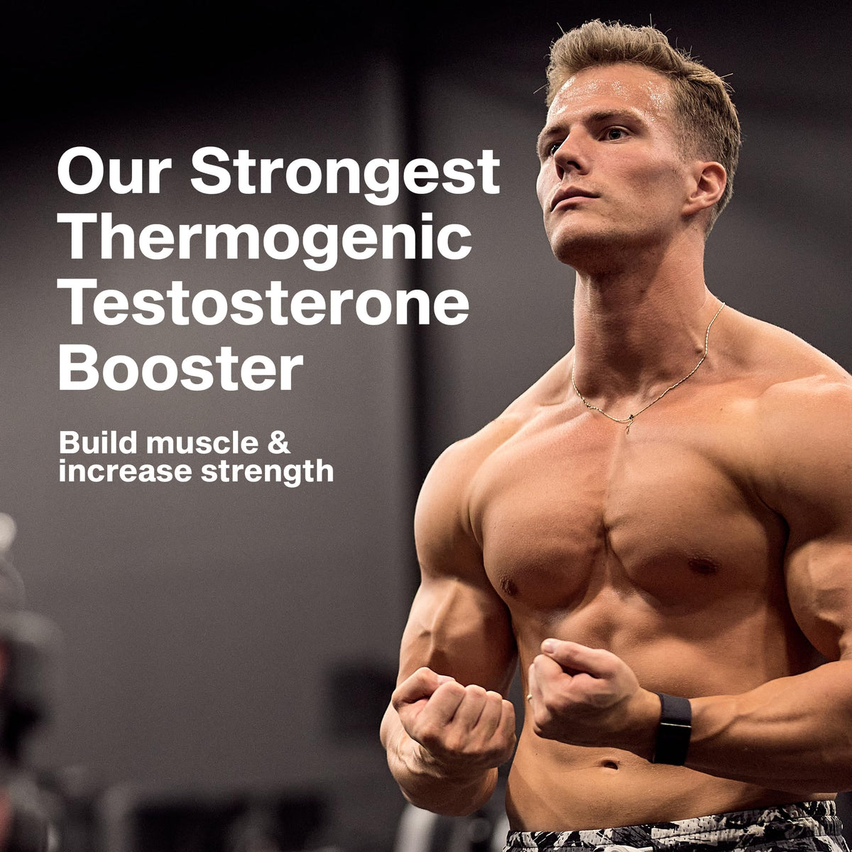 Testosterone Booster for Men - Strength, Endurance & Muscle Growth Support Supplement - MuscleTech AlphaTest (150 Capsules)