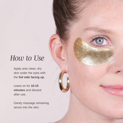 Wander Beauty Baggage Claim Eye Masks - Gold Foil (6 Pairs)