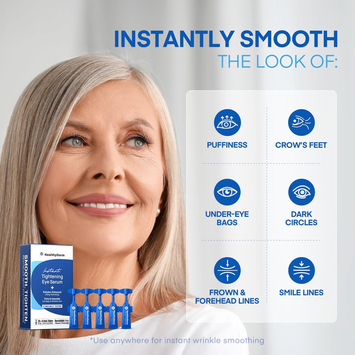 Instant Under Eye Lift Serum - Advanced Firming Polysaccharide (20 Tubes)