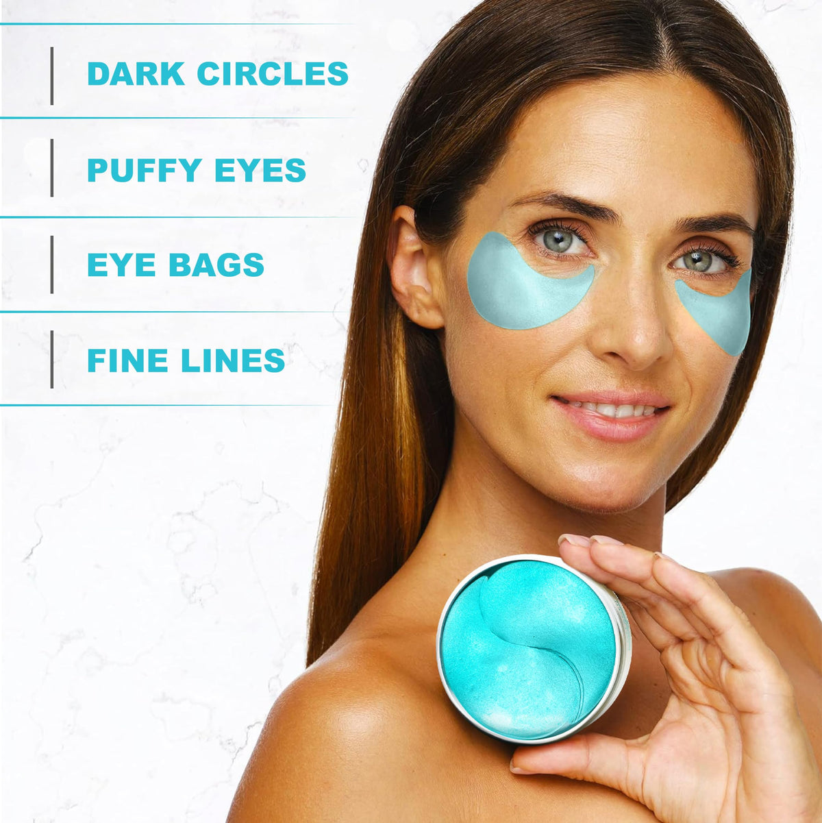 Retinol Collagen Under Eye Patches - Eye Masks for Puffy Eyes, Dark Circles & Wrinkles (60 Gel Pads)