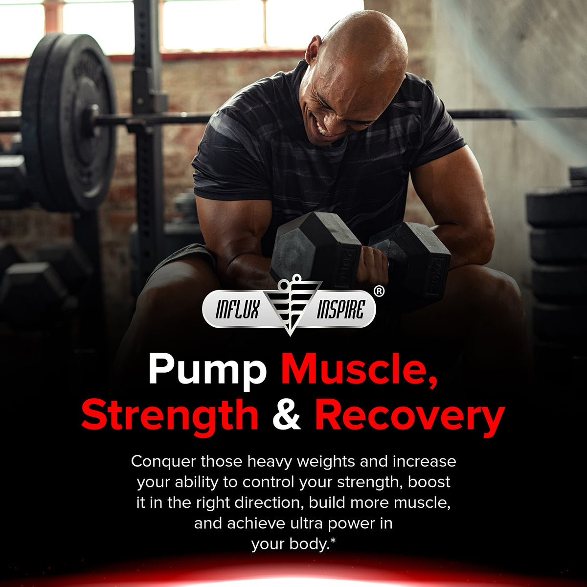 Testosterone Booster for Men - Muscle Growth, Strength, Stamina & Energy Support with Fast-Acting Performance Formula - 60 Capsules (3rd Party Tested)