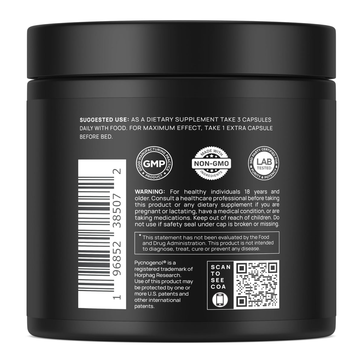 2,015mg Total T Testosterone Booster for Men - 8X Strength with Ashwagandha, Tongkat Ali, Tribulus & Pycnogenol - Libido & Muscle Support
