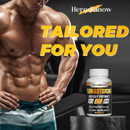 Testosterone Booster for Men - Muscle Growth, Strength, Energy & Endurance Support Supplement (78,000mg Formula) - 120 Capsules