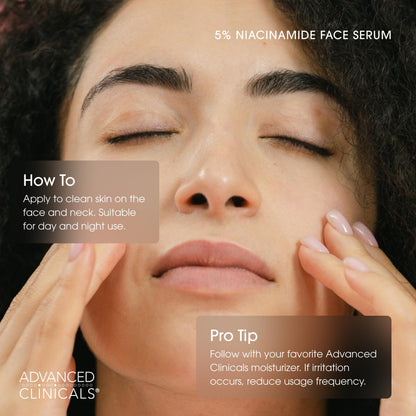 Advanced Clinicals 5% Niacinamide Serum - Barrier Support & Brightening (52ml)