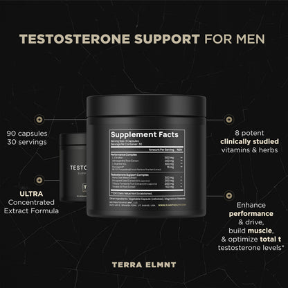 2,015mg Total T Testosterone Booster for Men - 8X Strength with Ashwagandha, Tongkat Ali, Tribulus & Pycnogenol - Libido & Muscle Support