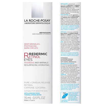 La Roche-Posay Redermic R Eyes (0.5 fl oz) - Anti-Aging Retinol Eye Cream for Wrinkles & Dark Circles