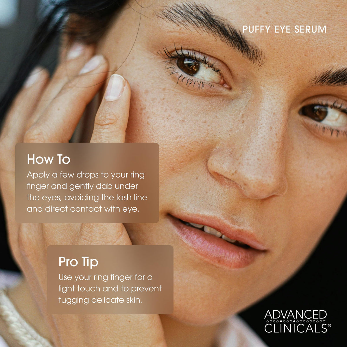 Advanced Clinicals Puffy Eye Serum - Vitamin C & Caffeine Duo (52ml x 2)