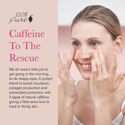 100% PURE Coffee Bean Caffeine Eye Cream - Refresh & Hydrate (10ml)