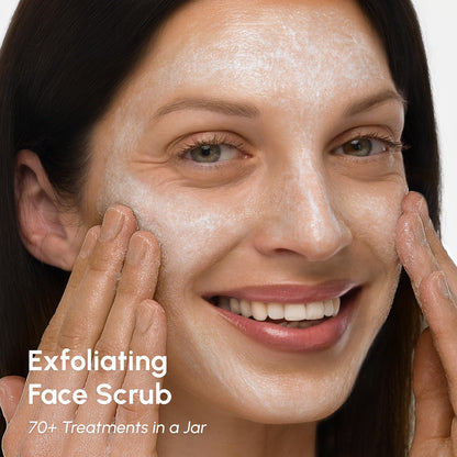 MAREE Face Exfoliator - Microdermabrasion Facial Scrub & Exfoliating Face Wash for Women - Collagen & Glycolic Acid - Gentle Scrub and Exfoliant - Men Exfoliating Scrubber - Exfoliante Facial Cleanser