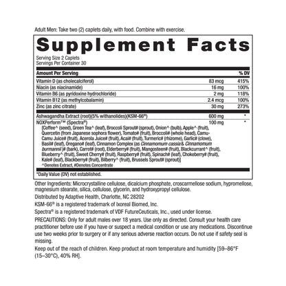 Testosterone Support for Men - Energy, Strength, Stamina & Vitality Booster for Muscle Performance & Male Health