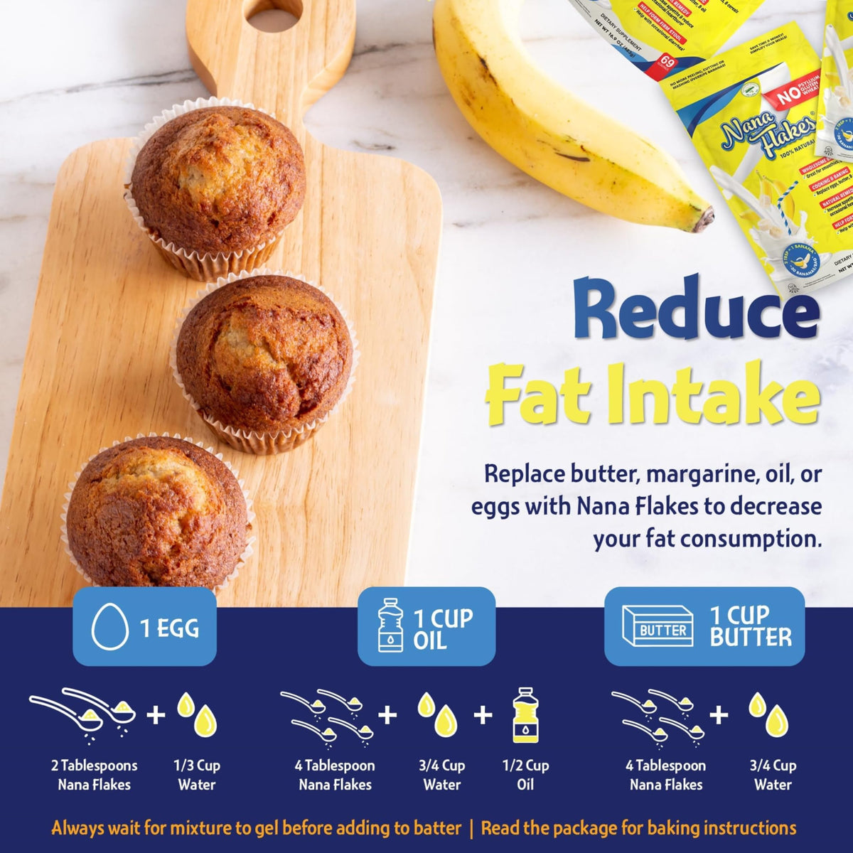 Nutritional Designs Nana Flakes 100% Natural Banana Powder, Digestive Support - Source of Potassium & Fiber - Substitute for Eggs, Butter, or Oil in Baking (2LB Bag)