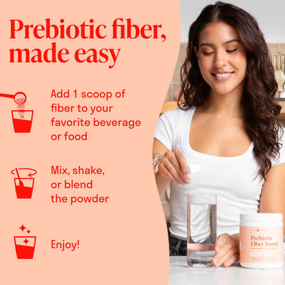Prebiotic Fiber Powder - Unflavored & Sugar Free - 45 Servings - Fiber Supplement to Support Digestive Regularity, Gut Health, Bloating & Immune Support - 1 Scoop of Soluble Prebiotic Powder Daily