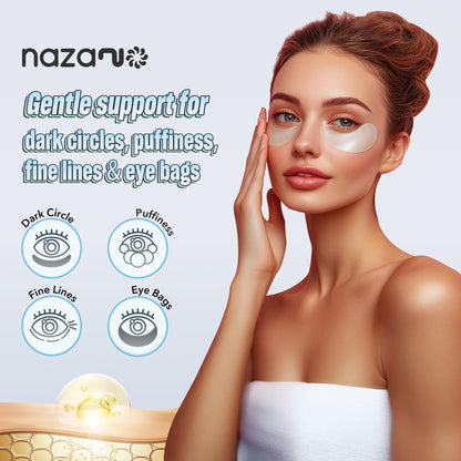 NAZANO White Under Eye Patches 60 Pack for Dark Circles & Puffiness