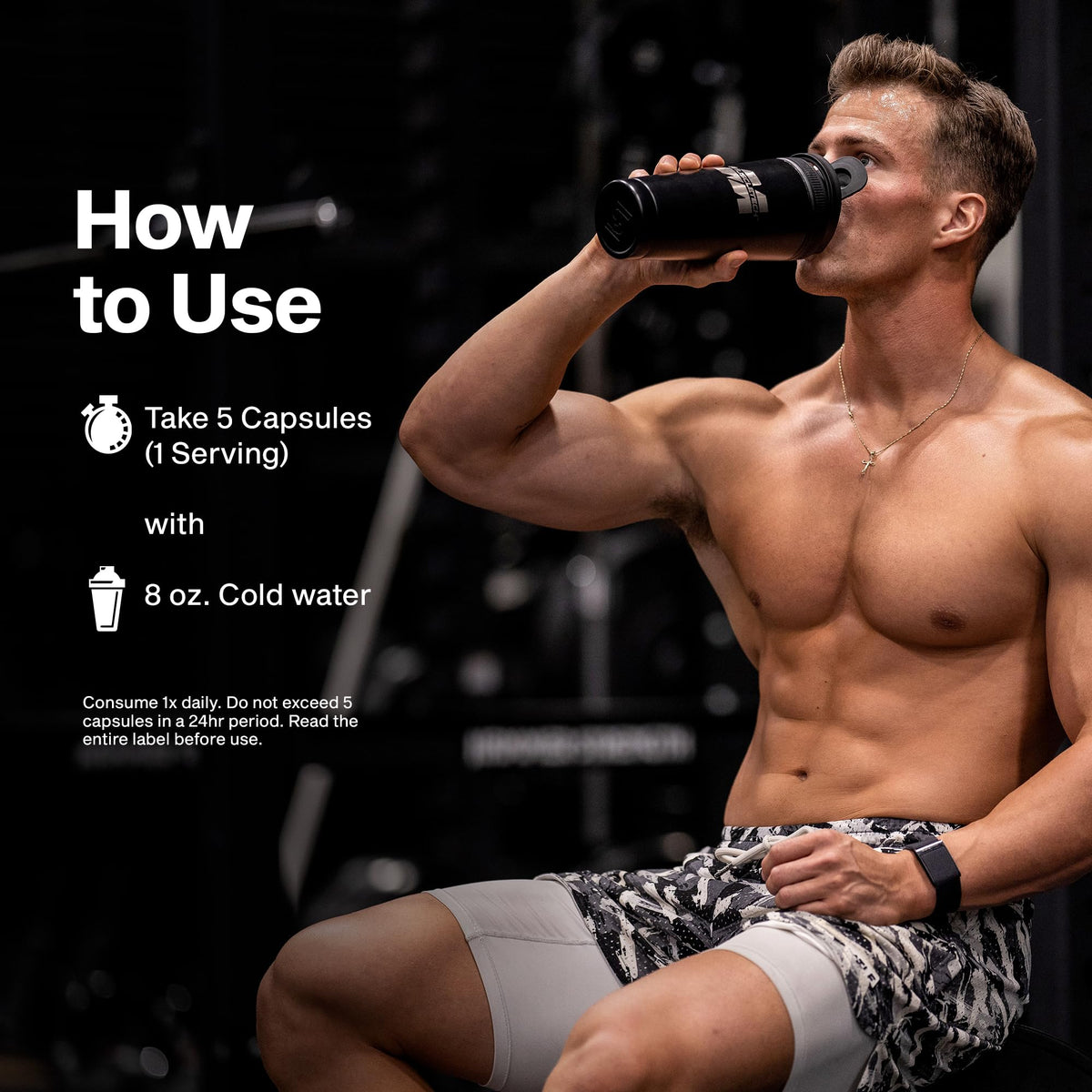 Testosterone Booster for Men - Strength, Endurance & Muscle Growth Support Supplement - MuscleTech AlphaTest (150 Capsules)