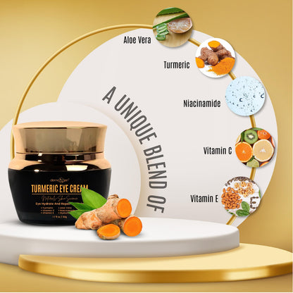 Dermaxgen Vitamin C + Turmeric Eye Cream for Dark Circles & Puffiness - Hydrating & Brightening Under Eye Treatment (1.7 fl. oz / 50ml)