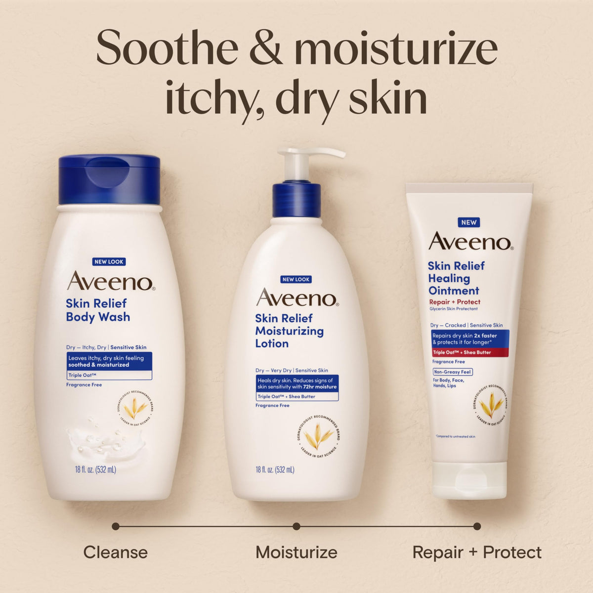 Aveeno Skin Relief Moisturizing Lotion 18 fl oz for Very Dry Sensitive Skin
