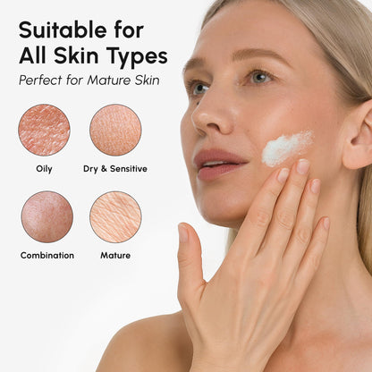 MAREE Face Exfoliator - Microdermabrasion Facial Scrub & Exfoliating Face Wash for Women - Collagen & Glycolic Acid - Gentle Scrub and Exfoliant - Men Exfoliating Scrubber - Exfoliante Facial Cleanser