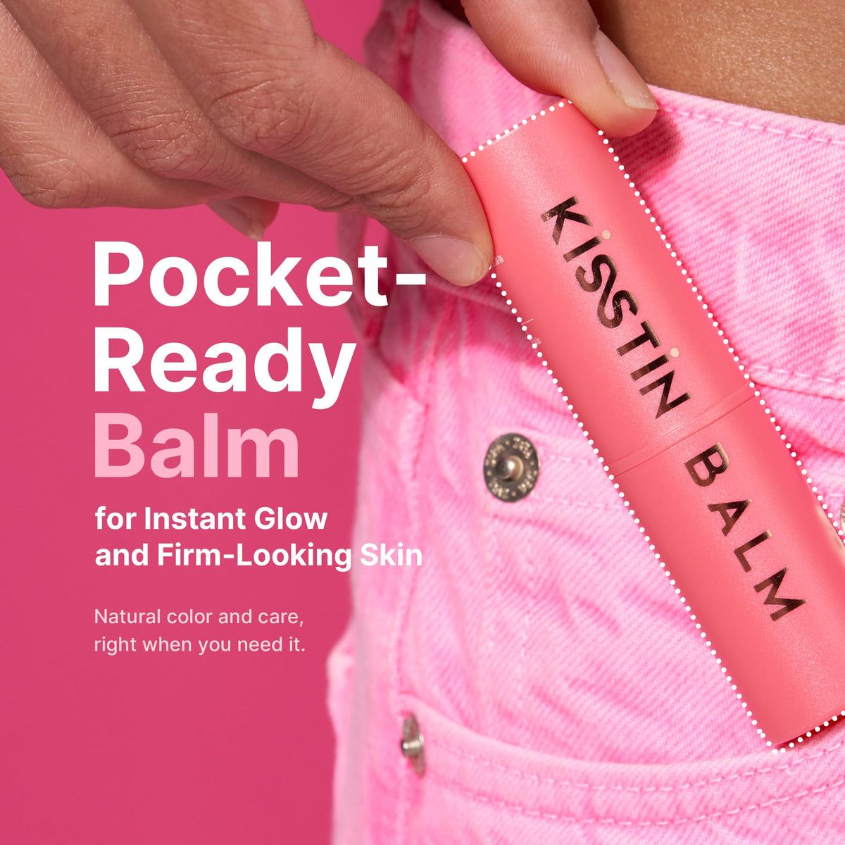 KAHI Kisstin Balm Moisturizer & Makeup Glow Stick 0.32 oz
