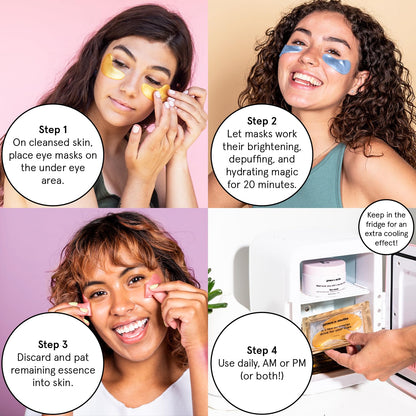 grace & stella Under Eye Mask - 12 Pairs - Vegan Gel Patches for Dark Circles & Puffiness