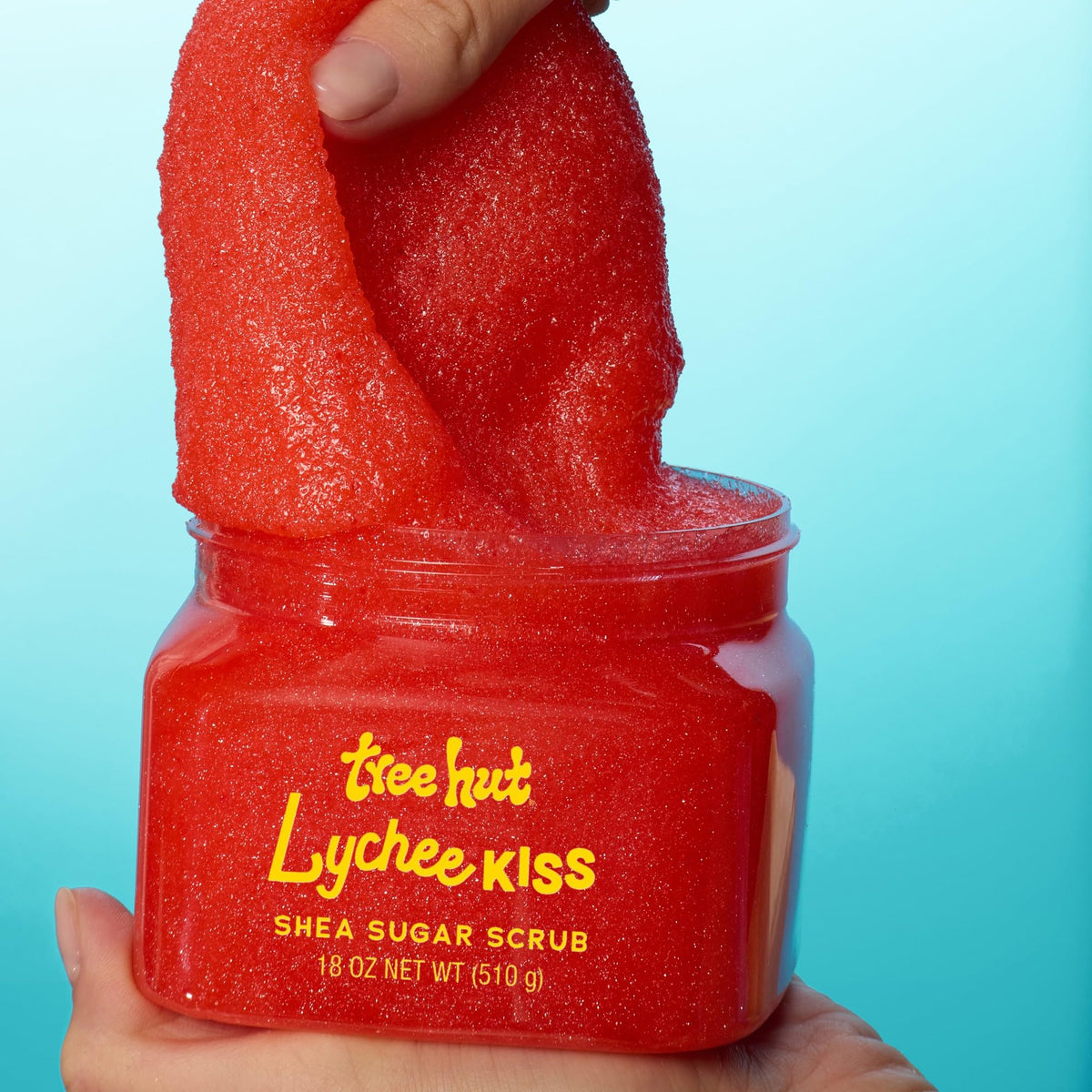 Tree Hut Lychee Kiss Shea Sugar Body Scrub 18 oz, Exfoliating & Hydrating
