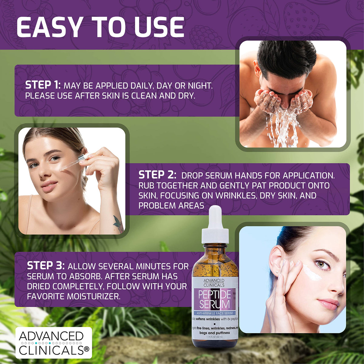 Advanced Clinicals Age-Defying Duo - Hyaluronic Acid + Collagen Peptide (52ml x 2)