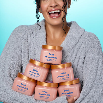 Tree Hut Moroccan Rose Shea Sugar Body Scrub 18 oz, Exfoliating & Hydrating
