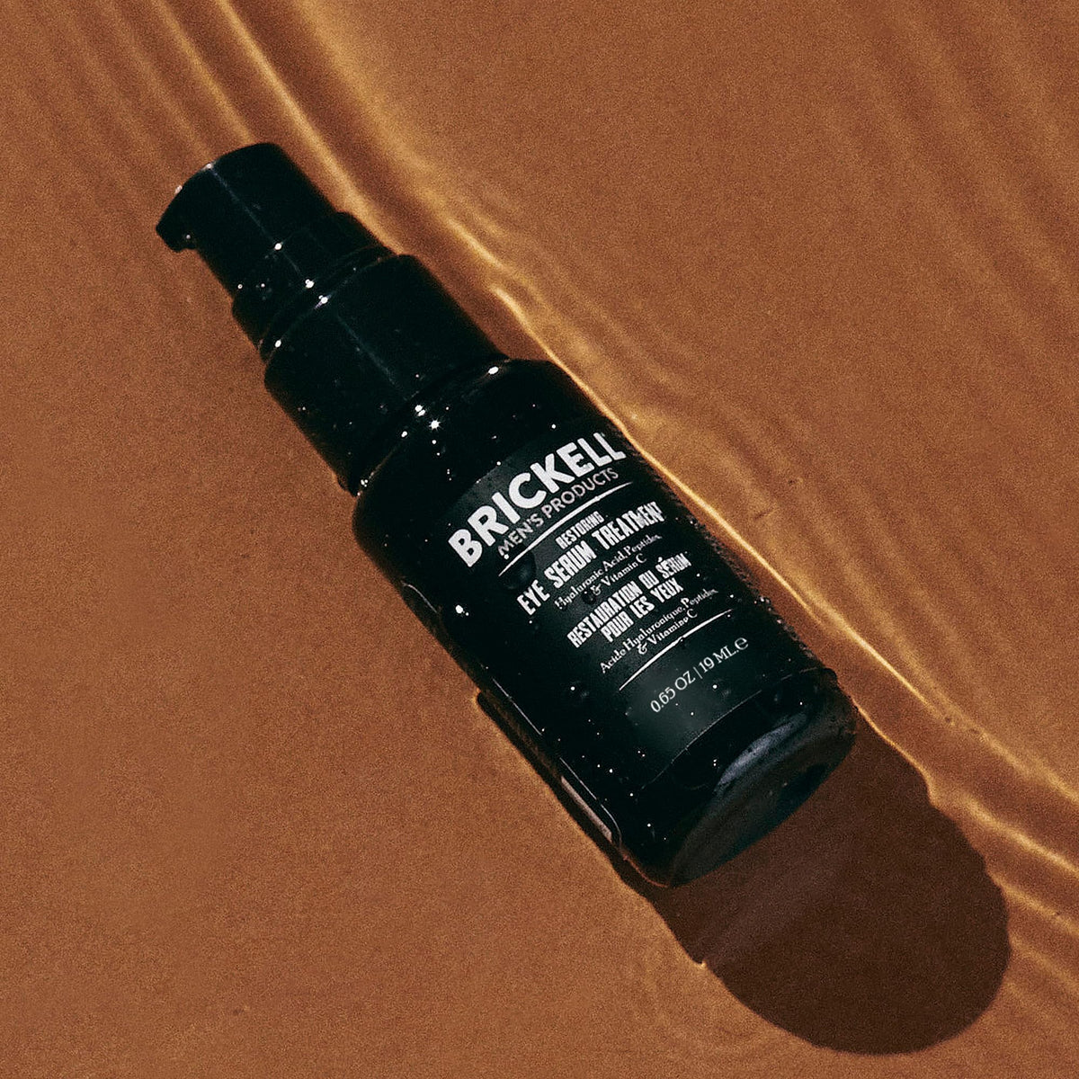 Brickell Men's Restoring Eye Serum (0.65 oz) - Natural & Organic Dark Circle Treatment for Men - Reduces Eye Bags & Firms Wrinkles