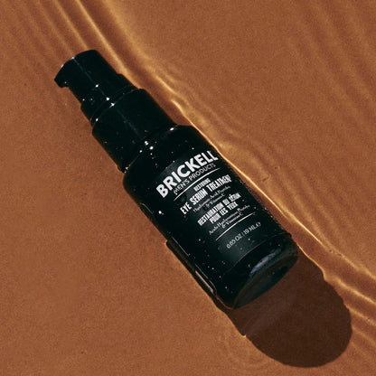 Brickell Men's Restoring Eye Serum (0.65 oz) - Natural & Organic Dark Circle Treatment for Men - Reduces Eye Bags & Firms Wrinkles