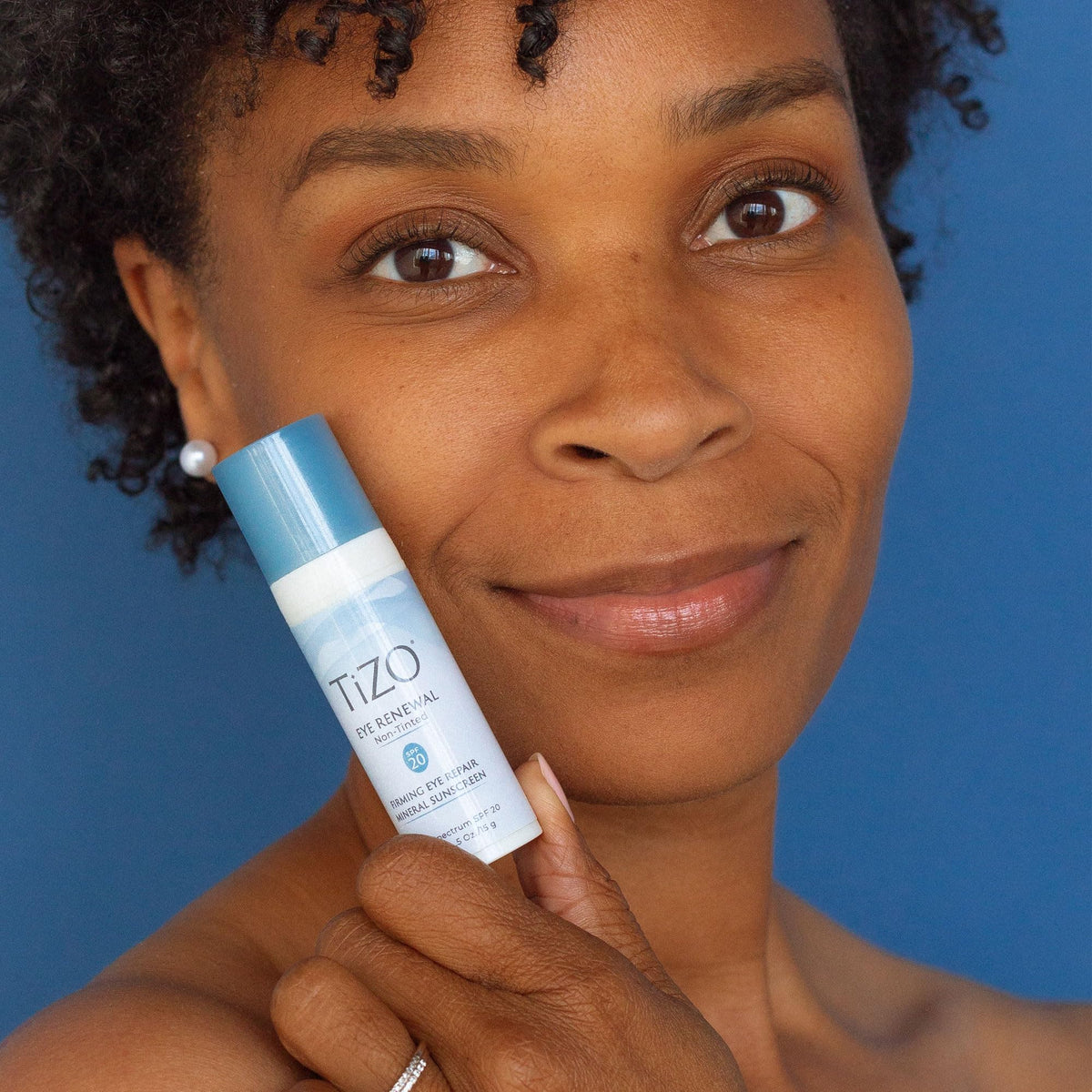 TIZO Eye Renewal SPF 20 (0.5 oz / 15 g) - Mineral Sunscreen & Anti-Aging Eye Cream with Peptides