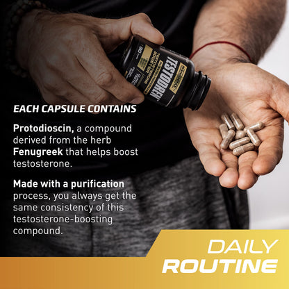 Testosterone Booster for Men - Energy, Strength, Stamina & Lean Muscle Support Supplement - PrimeGENIX Testodren