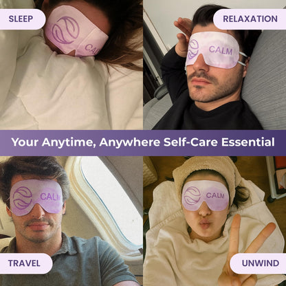 Body Restore Lavender Self-Heating Warm Compress for Dry Eyes & Relaxation - Heated Eye Mask for Sleep & Stye Relief (5 Pack)