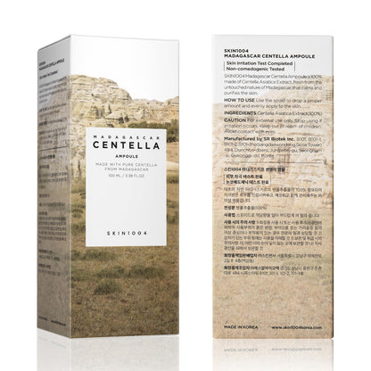 SKIN1004 Madagascar Centella Ampoule, Korean Face Serum with Centella Asiatica for Hydrating & Moisturizing Care, Soothing Facial Serum for Skin Balance and Glow, Korean Skin Care, 3.38 fl.oz / 100 ml