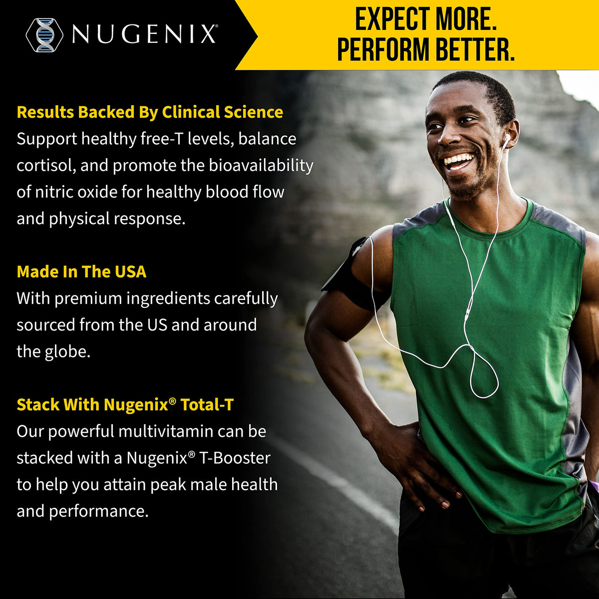 Multivitamin for Men with Testosterone Support - Energy, Blood Flow & Hormone Balance Formula - Nugenix (60 Tablets)