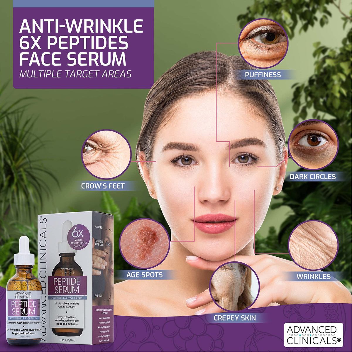 Advanced Clinicals Age-Defying Duo - Hyaluronic Acid + Collagen Peptide (52ml x 2)