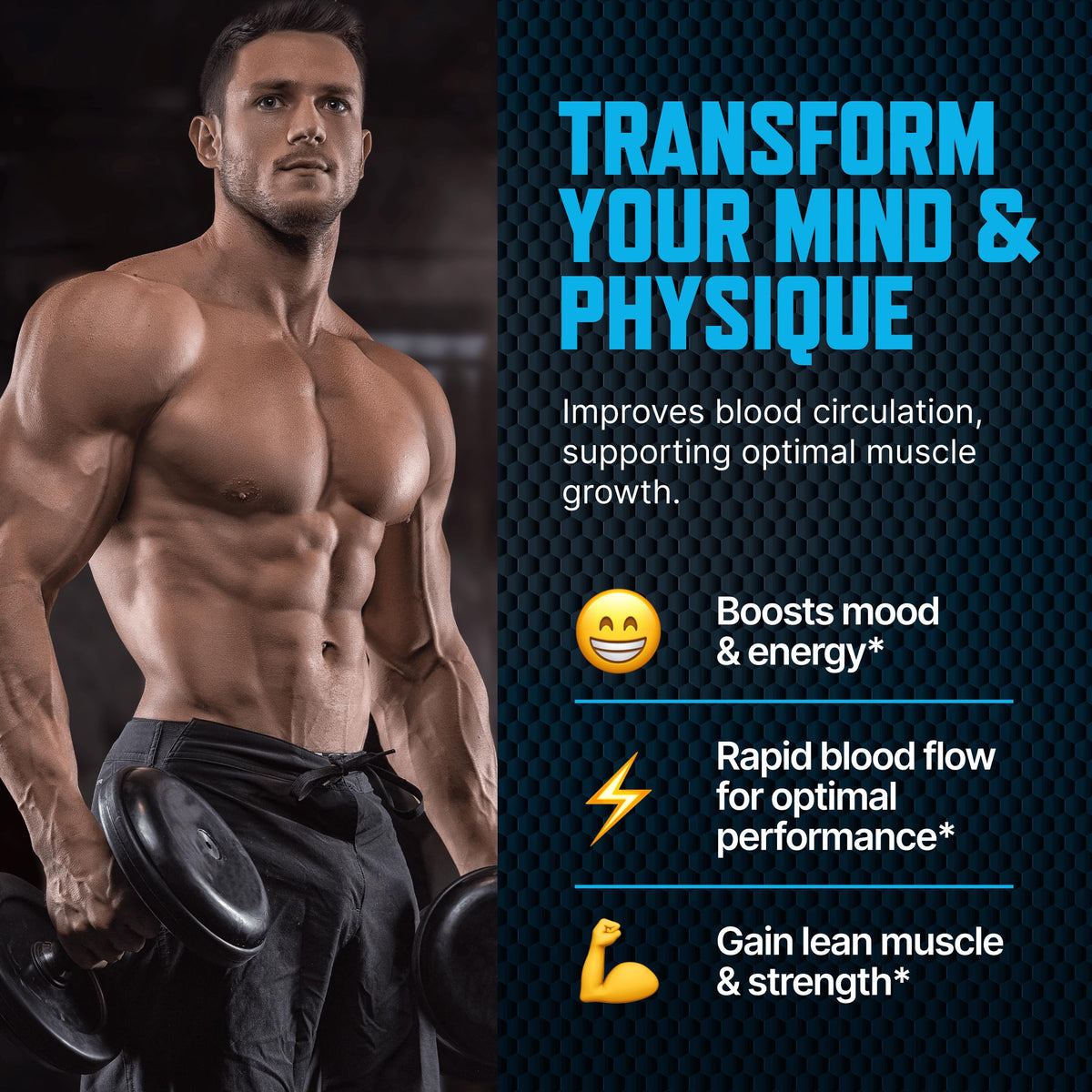 Testosterone Booster Gummies for Men - Male Enhancement Chews for Energy, Strength, Stamina & Performance - Natural Blueberry Flavor