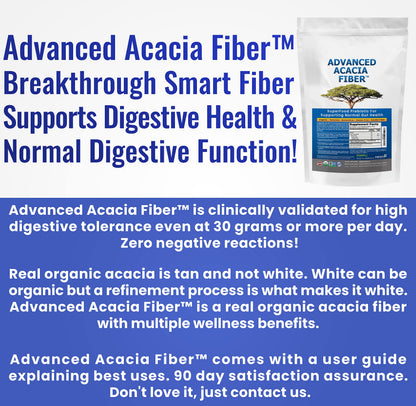 Advanced Acacia Fiber Powder 5 Ibs (80oz) Soluble Leaky Gut Repair, Organic Fiber Supplement Powder Prebiotic for Gut Repair - 2 Pack