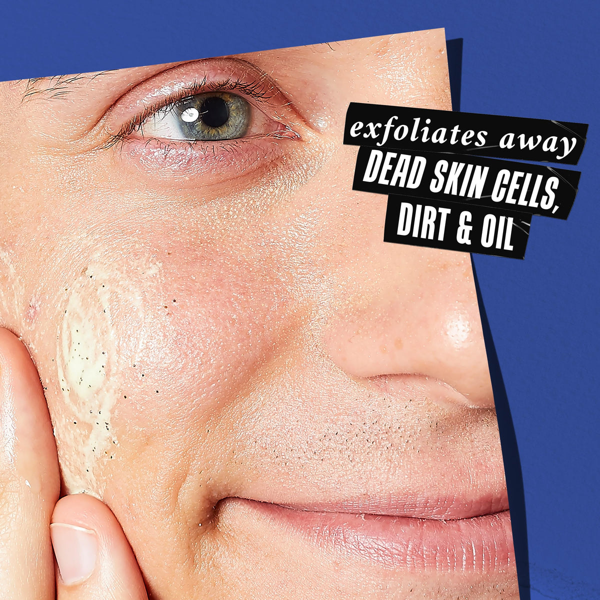 Kiehl's Facial Fuel Exfoliating Face Scrub, Facial Cleanser for Men, Smooths Skin & Removes Dead Skin, Dirt & Oil, Helps Soften Tough Facial Hair, with Caffeine, Menthol, Vitamin E - 3.4 fl oz