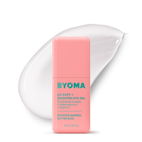 BYOMA De Puff and Brighten eye gel with hyaluronic acid and vitamin C for dark circles puffiness and wrinkles 0.68 fl oz