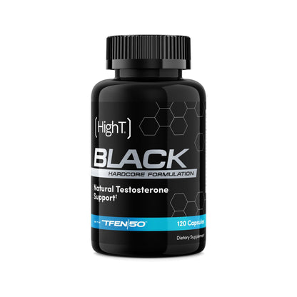 High T Black testosterone booster capsules men energy stamina nitric oxide pump supplement 120 capsules