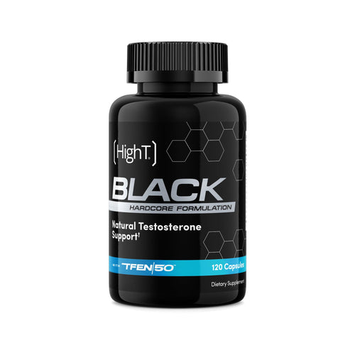 High T Black testosterone booster capsules men energy stamina nitric oxide pump supplement 120 capsules