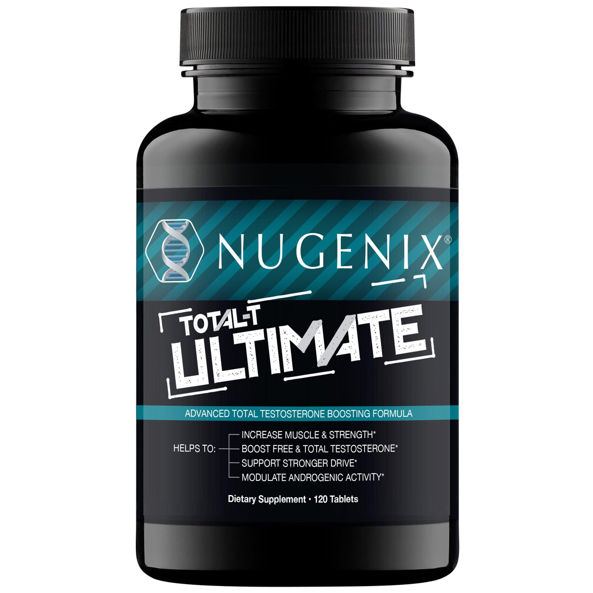 Nugenix Total-T Ultimate testosterone booster for men supporting free and total testosterone, energy, strength, muscle performance and vitality
