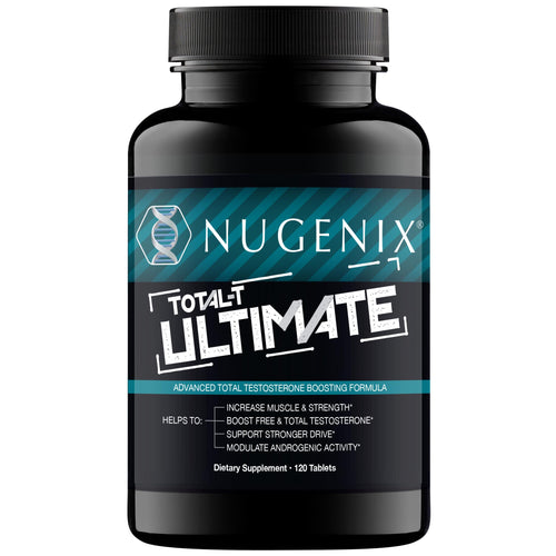 Nugenix Total-T Ultimate testosterone booster for men supporting free and total testosterone, energy, strength, muscle performance and vitality