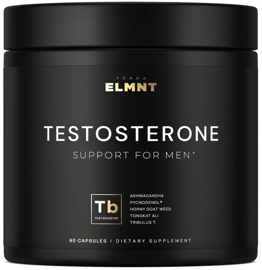 Total T testosterone booster for men 2,015mg 8X strength supplement with Ashwagandha Tongkat Ali Tribulus Pycnogenol muscle and libido support pills